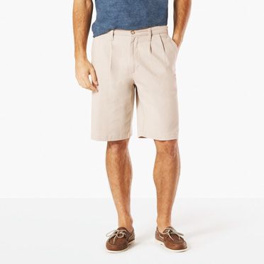 The Perfect Pleated Short, Classic Fit | Black | Dockers® United ...