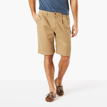 The Perfect Pleated Short, Classic Fit | Black | Dockers® United ...