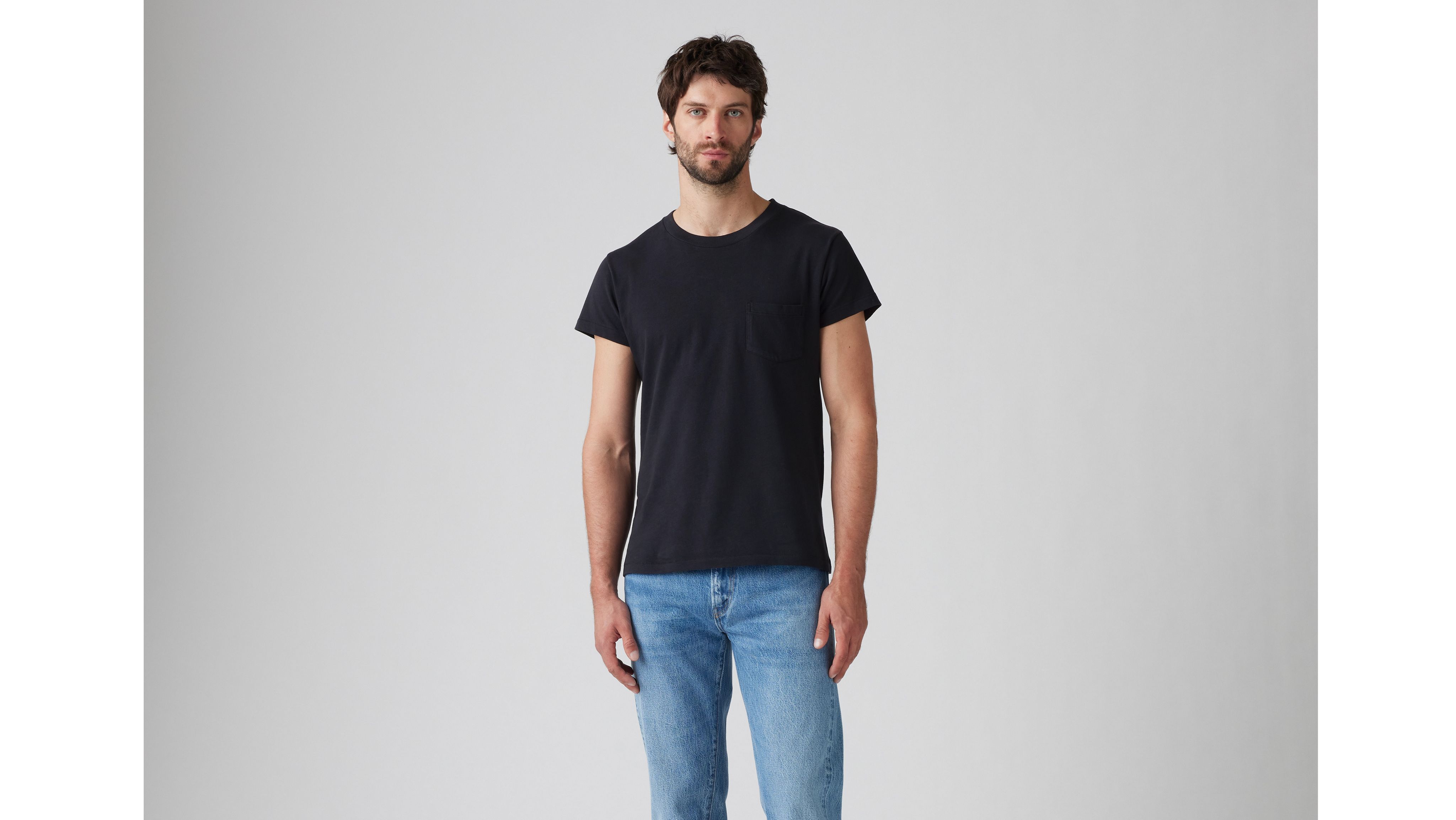 1950s sportswear t-shirt black levis united states (us)